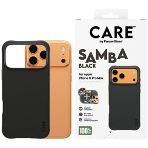 CARE by PanzerGlass Fashionable Samba MagSafe Case for iPhone 17 Pro Max - Blackeng