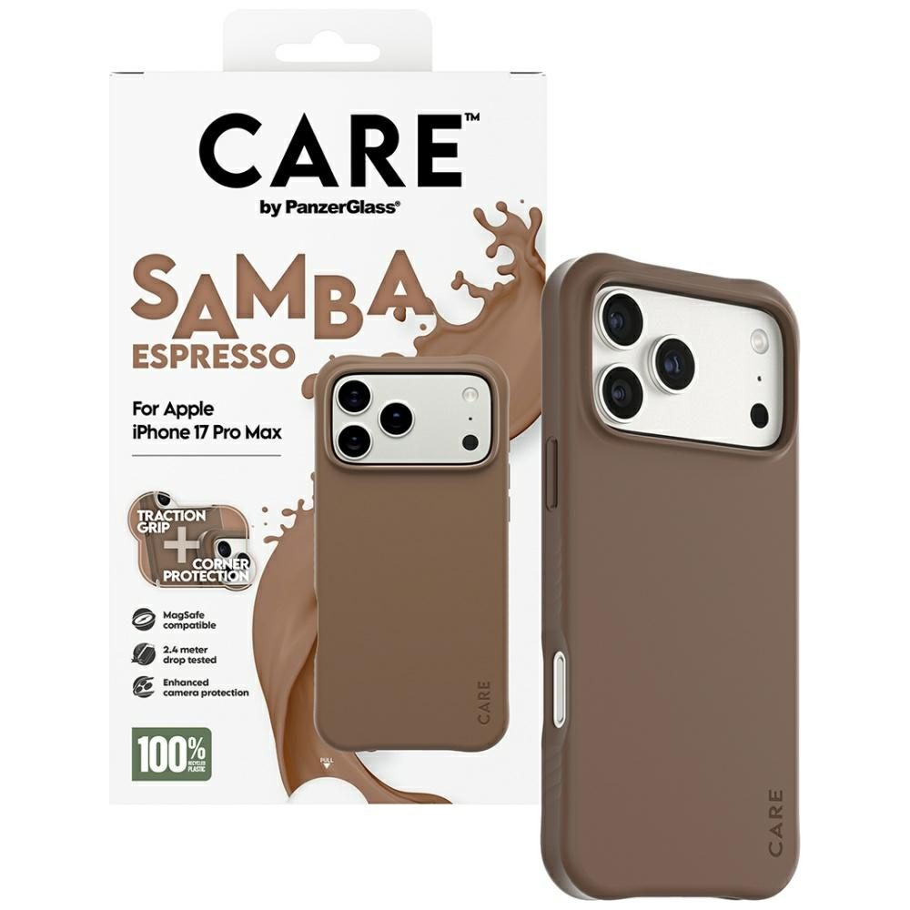 CARE by PanzerGlass Fashionable Samba MagSafe Case for iPhone 17 Pro Max - Browneng