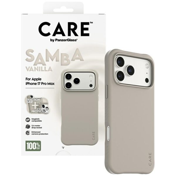 200653_4 CARE by PanzerGlass Fashionable Samba MagSafe Case for iPhone 17 Pro Max - Grayeng