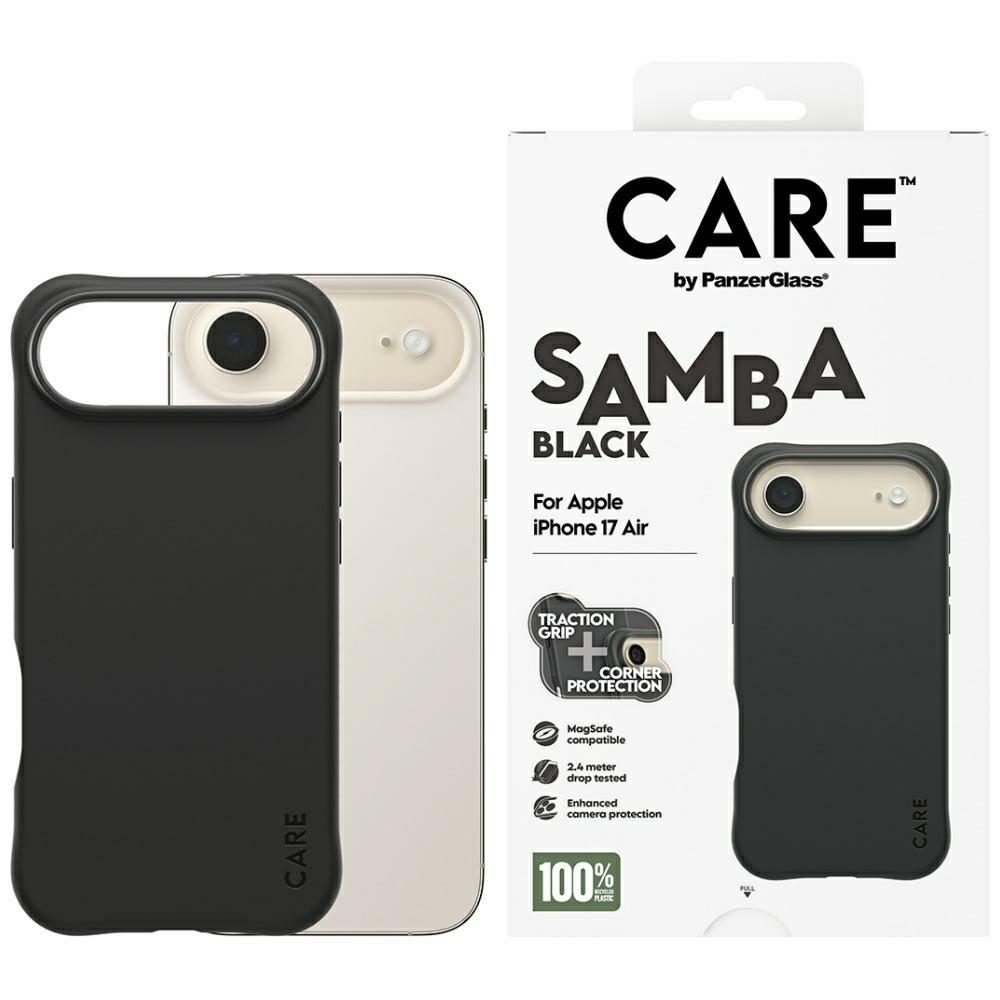 200656_1 CARE by PanzerGlass Fashionable Samba MagSafe Case for iPhone Air - Blackeng