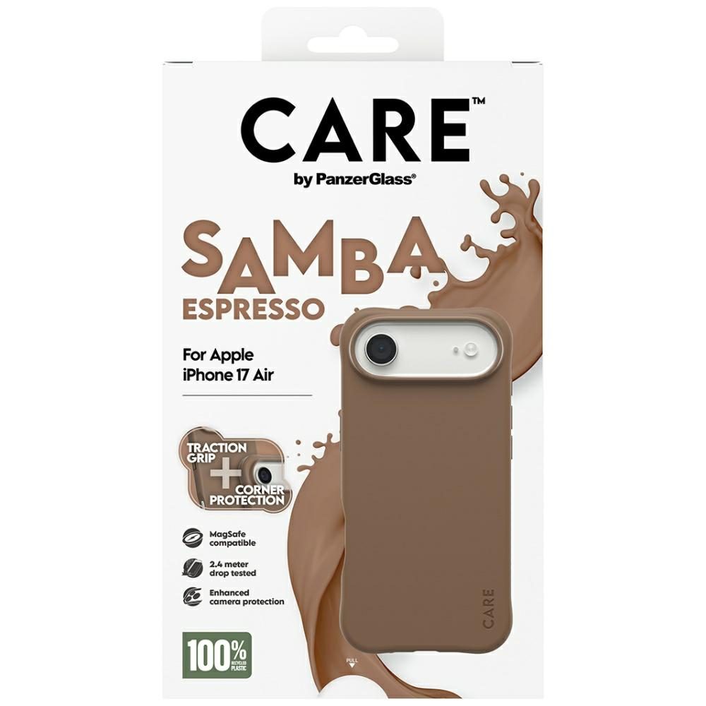 200657_5 CARE by PanzerGlass Fashionable Samba MagSafe Case for iPhone Air - Browneng