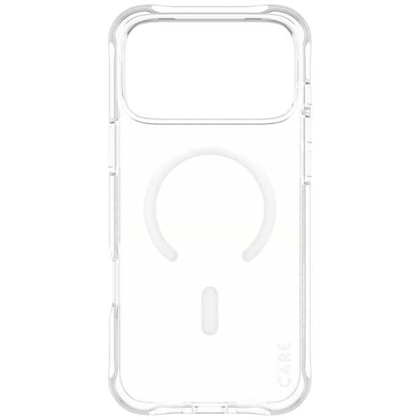 CARE by PanzerGlass Fashionable Samba Case w. White MagSafe for iPhone 17 Pro Max - Transparenteng