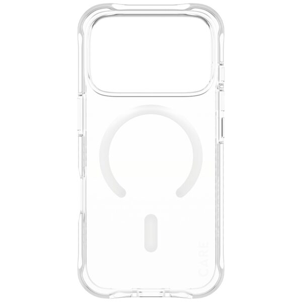 CARE by PanzerGlass Fashionable Samba Case w. White MagSafe for iPhone 17 Pro - Transparenteng