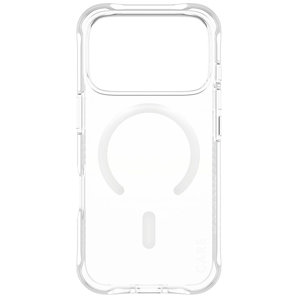 CARE by PanzerGlass Fashionable Samba Case w. White MagSafe for iPhone 17 Pro - Transparenteng