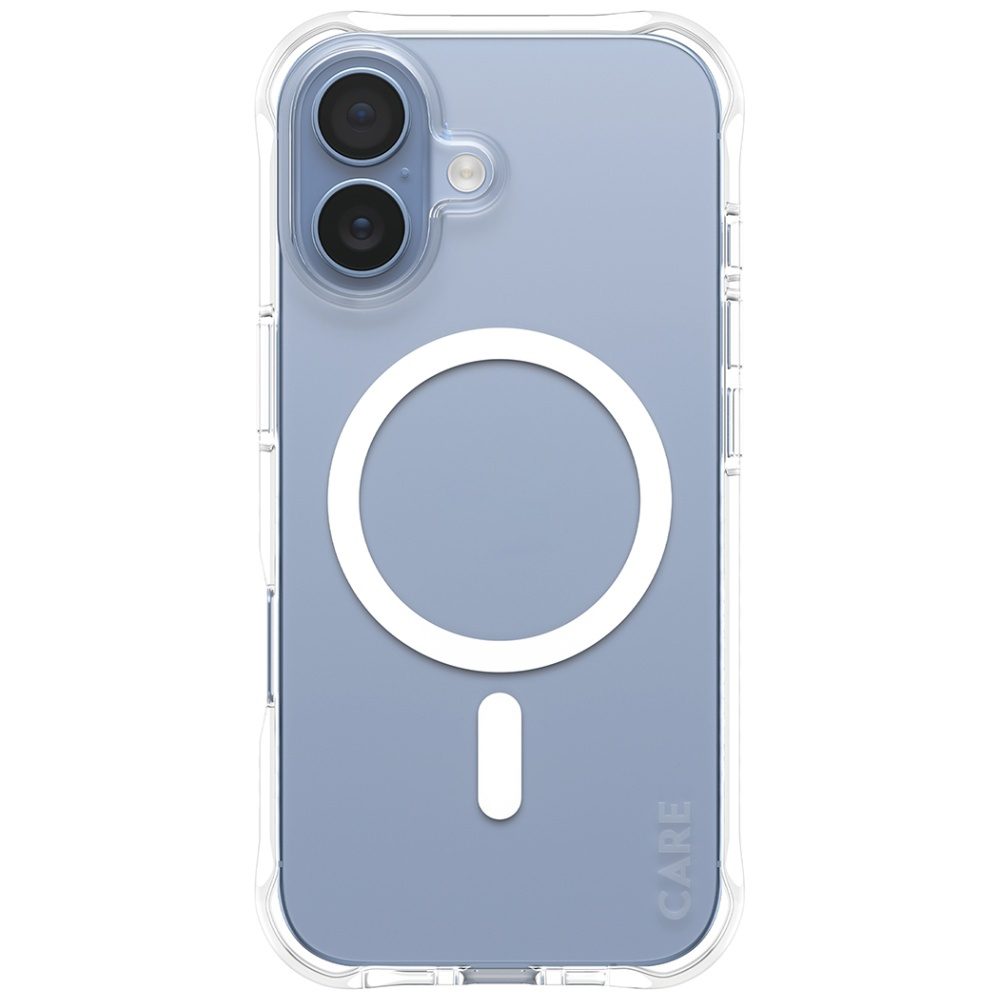 CARE by PanzerGlass Fashionable Samba Case w. White MagSafe for iPhone 17 - Transparenteng
