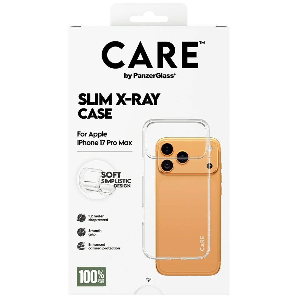 CARE by PanzerGlass Fashionable X-Ray Soft Basic Case for iPhone 17 Pro Max - Transparenteng