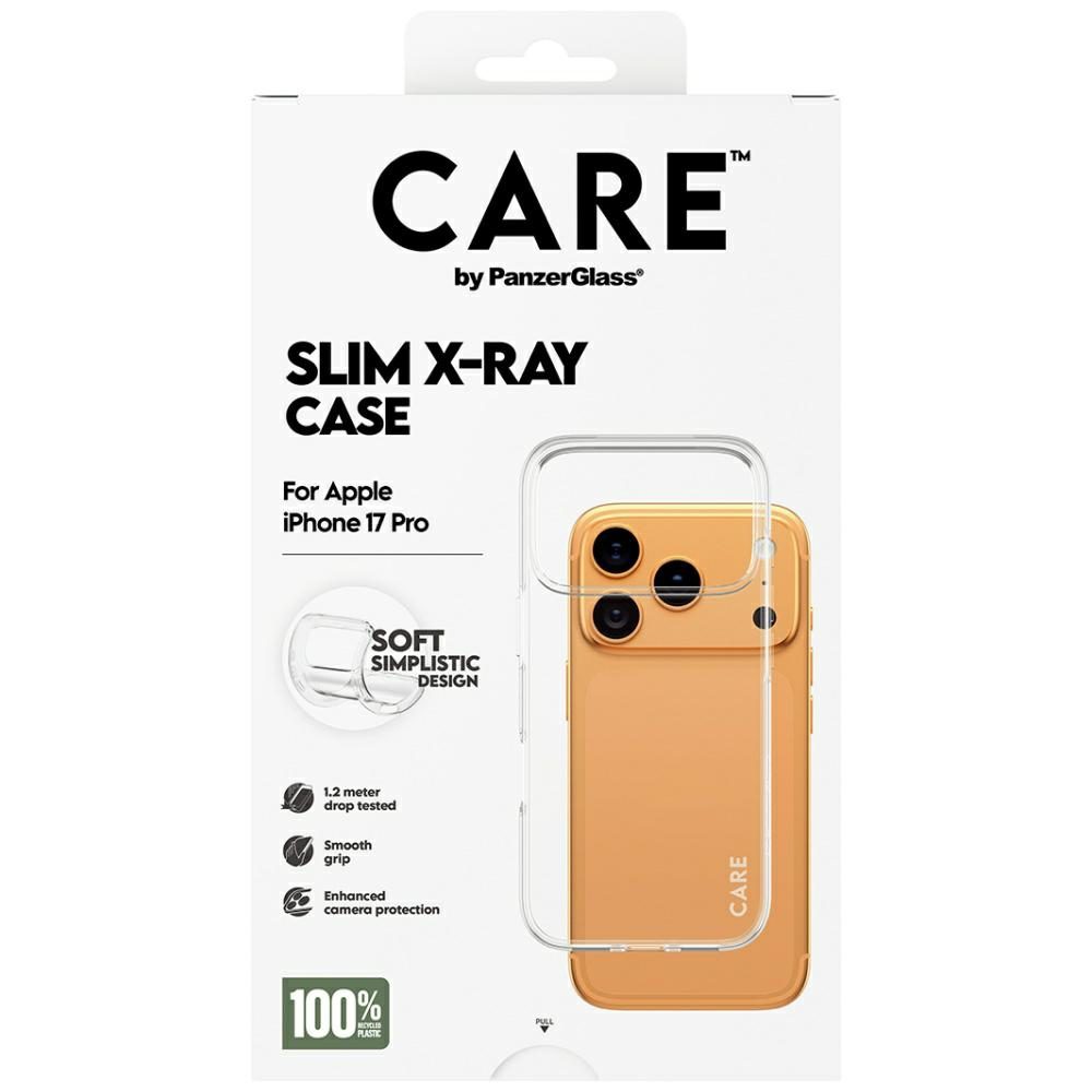 CARE by PanzerGlass Fashionable X-Ray Soft Basic Case for iPhone 17 Pro - Transparenteng
