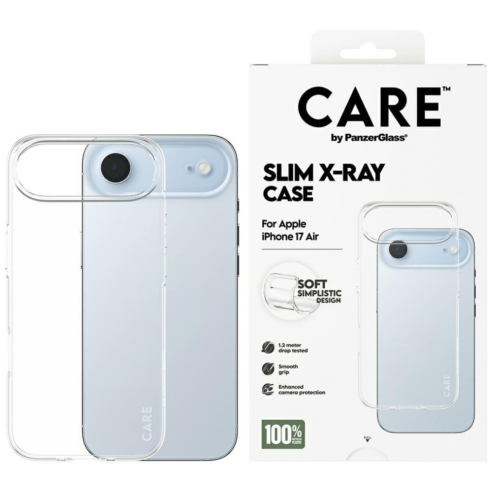 CARE by PanzerGlass Fashionable X-Ray Soft Basic Case for iPhone Air - Transparenteng