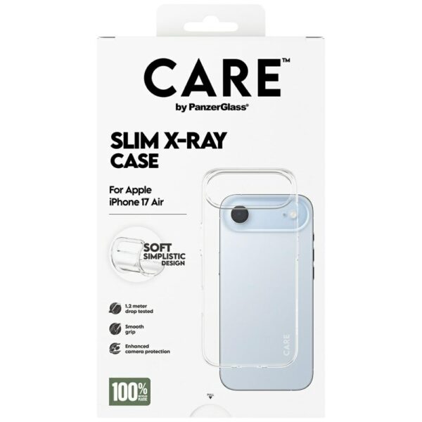 CARE by PanzerGlass Fashionable X-Ray Soft Basic Case for iPhone Air - Transparenteng