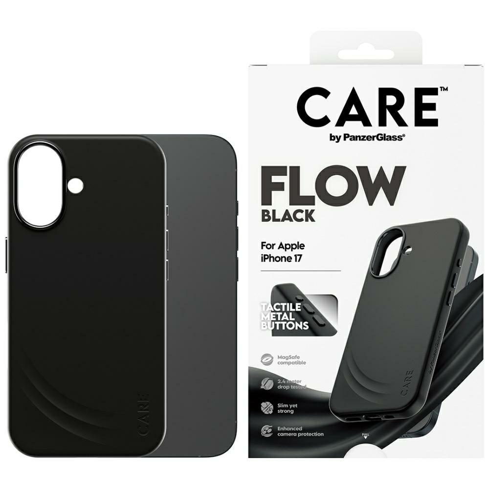 200667_1 CARE by PanzerGlass Feature FLOW MagSafe Case for iPhone 17 - Blackeng