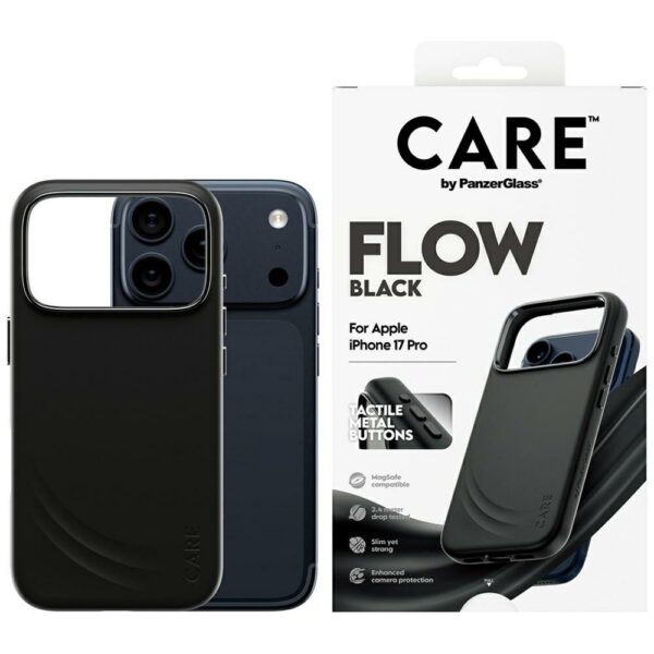 200668_1 CARE by PanzerGlass Feature FLOW MagSafe Case for iPhone 17 Pro - Blackeng