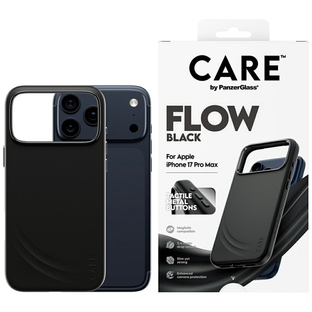 200669_1 CARE by PanzerGlass Feature FLOW MagSafe Case for iPhone 17 Pro Max - Blackeng