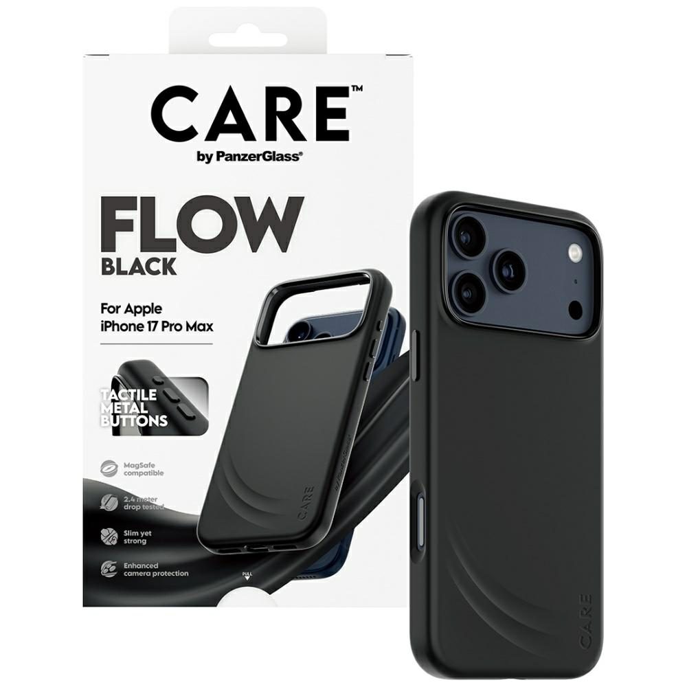 200669_4 CARE by PanzerGlass Feature FLOW MagSafe Case for iPhone 17 Pro Max - Blackeng