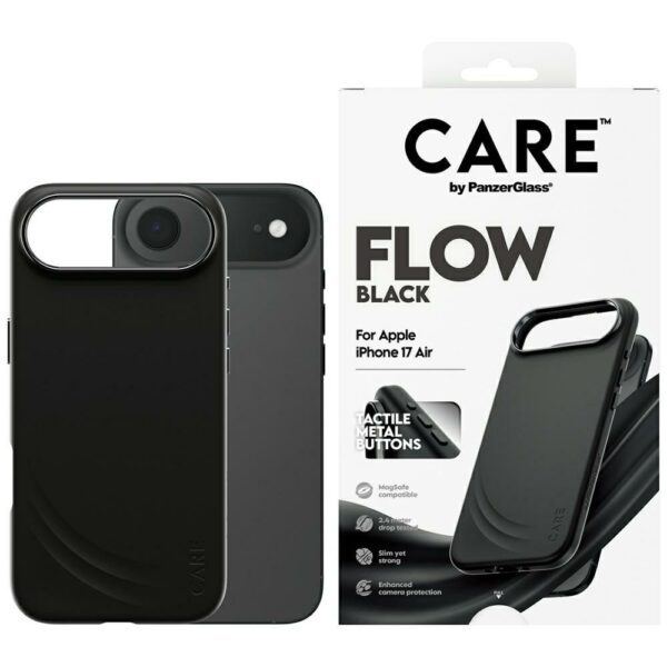 200670_1 CARE by PanzerGlass Feature FLOW MagSafe Case for iPhone Air - Blackeng