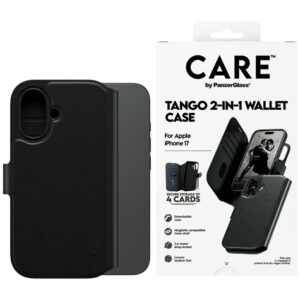 CARE by PanzerGlass Feature Tango 2in1 Wallet Case MagSafe for iPhone 17 - Blackeng