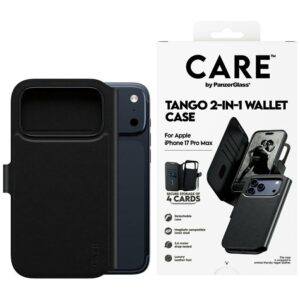 CARE by PanzerGlass Feature Tango 2in1 Wallet Case MagSafe for iPhone 17 Pro Max - Blackeng
