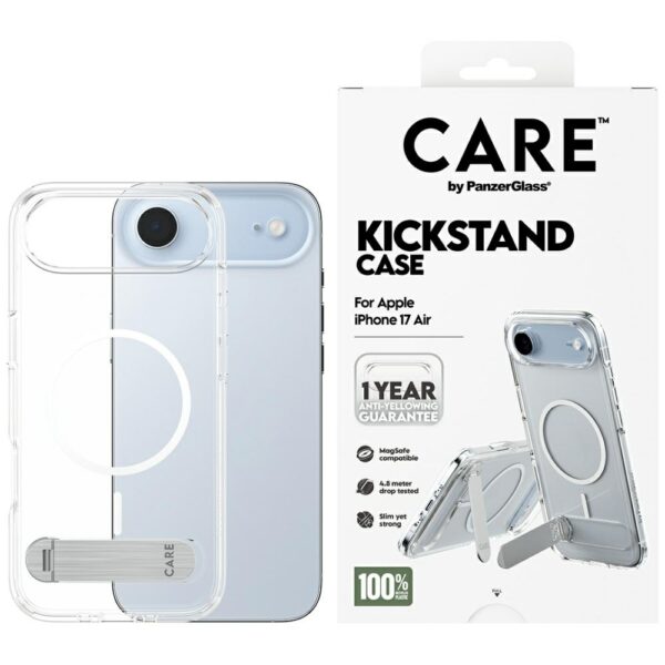 200678_1 CARE by PanzerGlass Feature Case with Kickstand MagSafe for iPhone Air - Cleareng