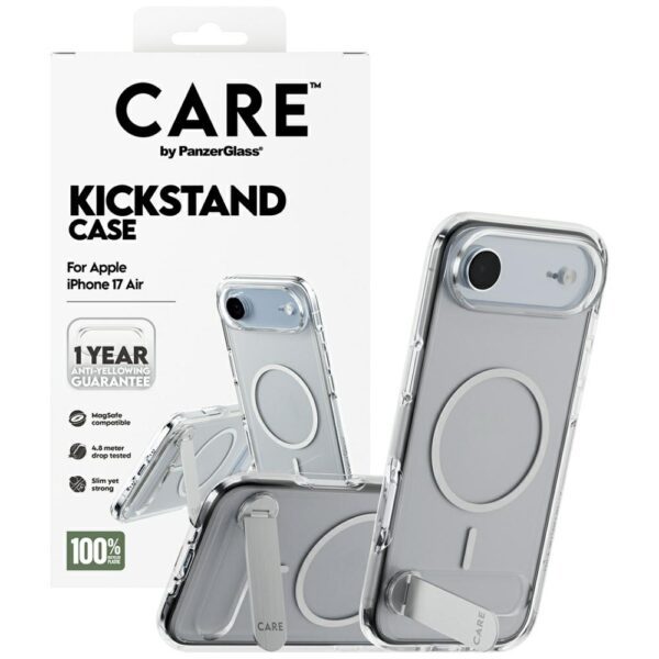 200678_4 CARE by PanzerGlass Feature Case with Kickstand MagSafe for iPhone Air - Cleareng