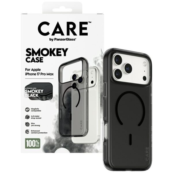 CARE by PanzerGlass Flagship Urban Explorer Case w. Black MagSafe for iPhone 17 Pro Max - Blackeng