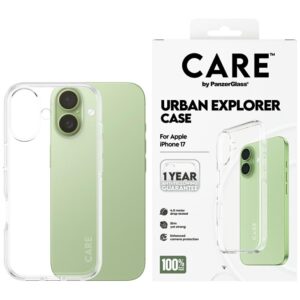 CARE by PanzerGlass Flagship Urban Explorer Case w. Clear Frame for iPhone 17 - transparenteng