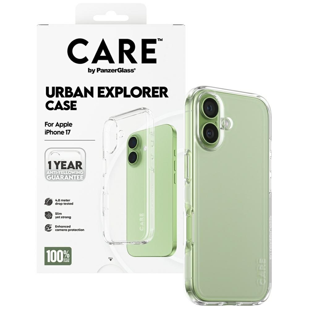 200689_4 CARE by PanzerGlass Flagship Urban Explorer Case w. Clear Frame for iPhone 17 - transparenteng