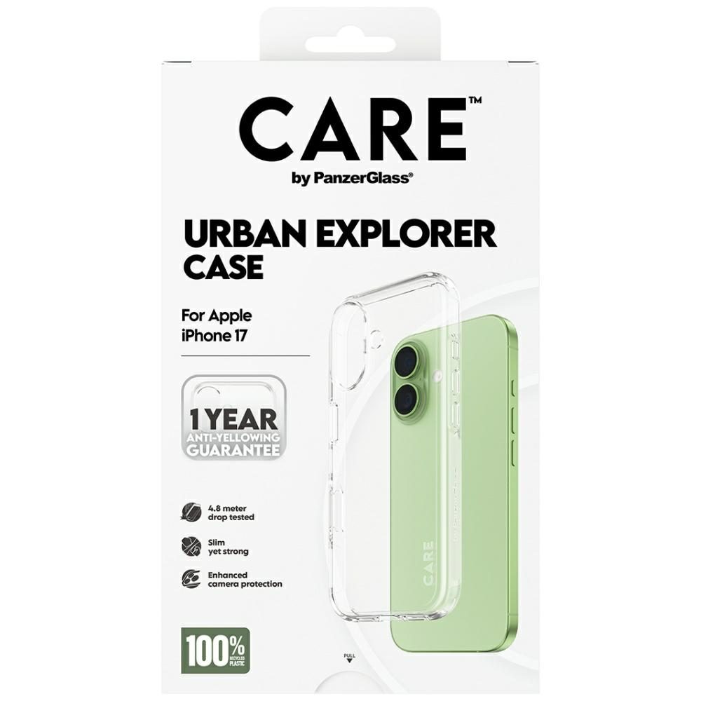 200689_5 CARE by PanzerGlass Flagship Urban Explorer Case w. Clear Frame for iPhone 17 - transparenteng