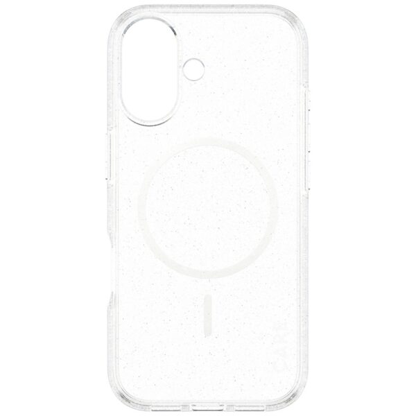 CARE by PanzerGlass Flagship Urban Explorer Case w. White MagSafe for iPhone 17 - Clear Glittereng