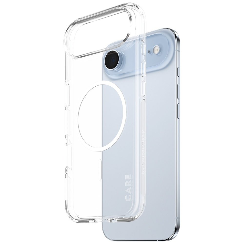 CARE by PanzerGlass Flagship Urban Explorer Case w. White MagSafe for iPhone Air - Transparenteng
