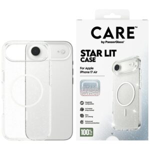 CARE by PanzerGlass Flagship Urban Explorer Case w. White MagSafe for iPhone Air - Clear Glittereng