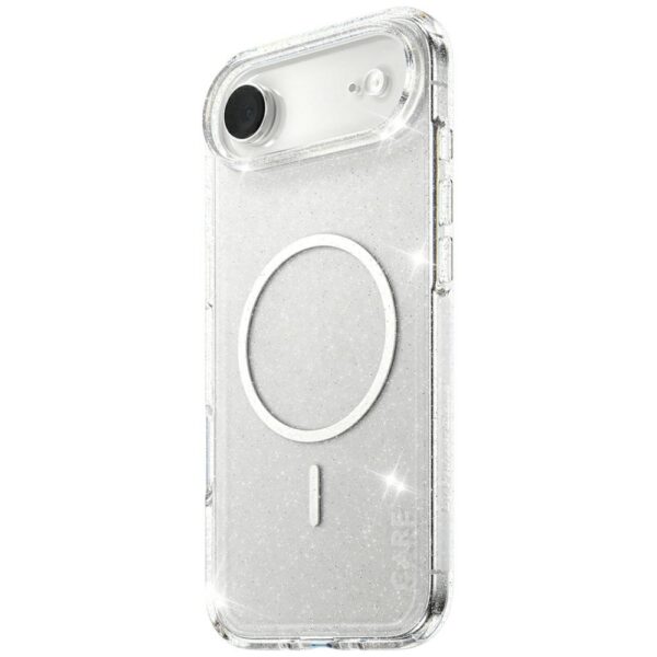 CARE by PanzerGlass Flagship Urban Explorer Case w. White MagSafe for iPhone Air - Clear Glittereng