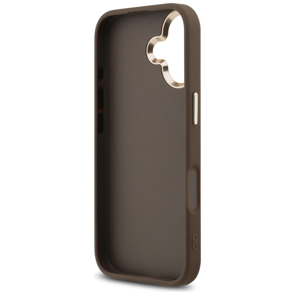 200700_7 Guess 4G Big 4G Classic Logo Case for iPhone 17 - Brown and Goldeng