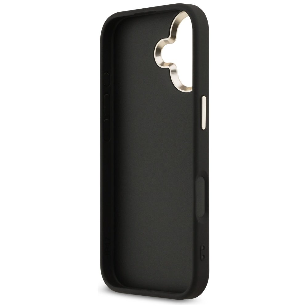 200701_7 Guess 4G Big 4G Classic Logo Case for iPhone 17 - Black and Goldeng