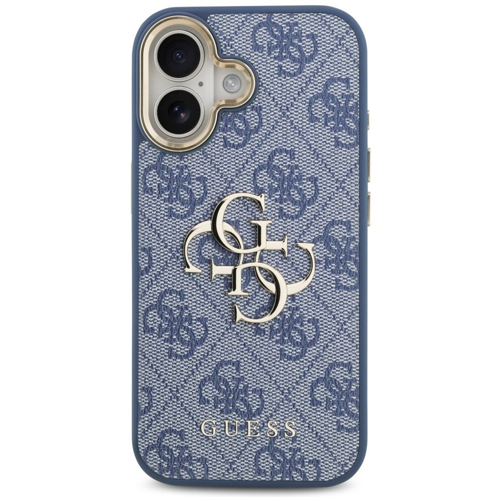 200702_3 Guess 4G Big 4G Classic Logo Case for iPhone 17 - Blue and Goldeng