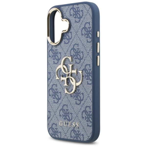200702_6 Guess 4G Big 4G Classic Logo Case for iPhone 17 - Blue and Goldeng