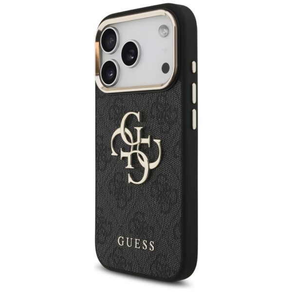 Guess 4G Big 4G Classic Logo Case for iPhone 17 Pro - Black and Goldeng