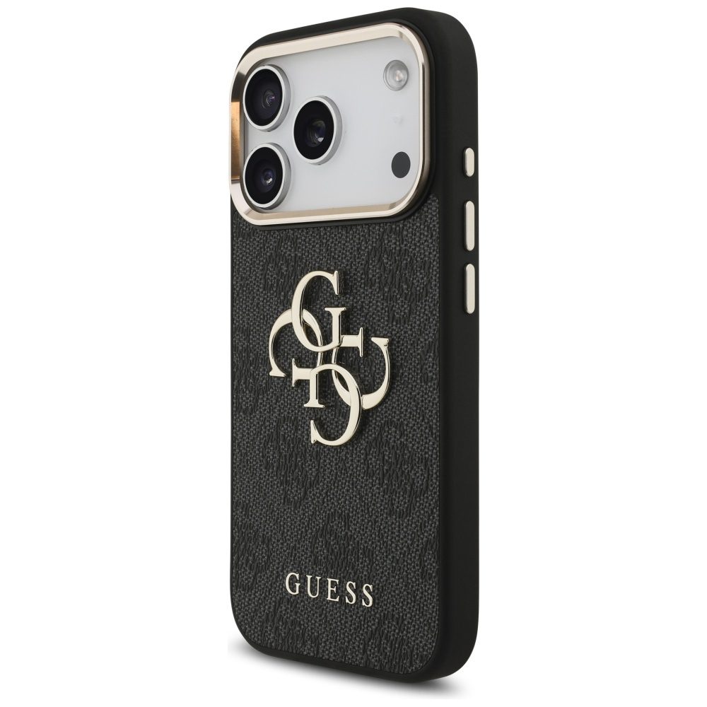 Guess 4G Big 4G Classic Logo Case for iPhone 17 Pro - Black and Goldeng