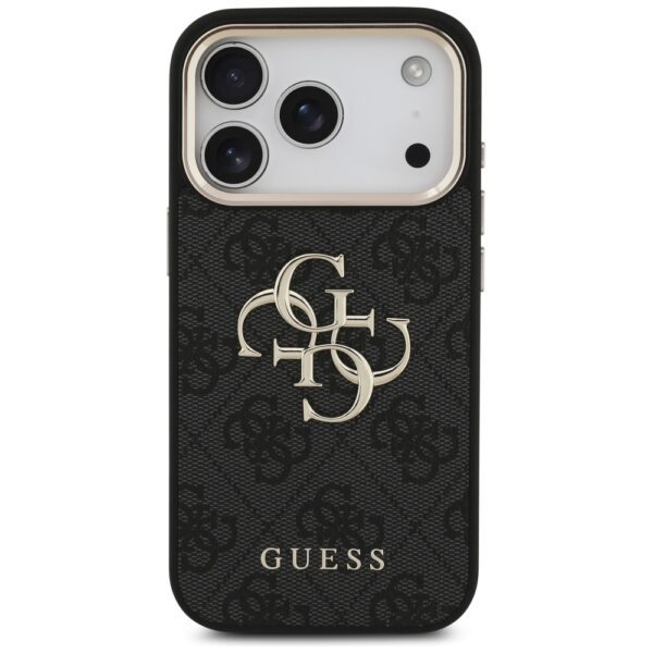 Guess 4G Big 4G Classic Logo Case for iPhone 17 Pro - Black and Goldeng