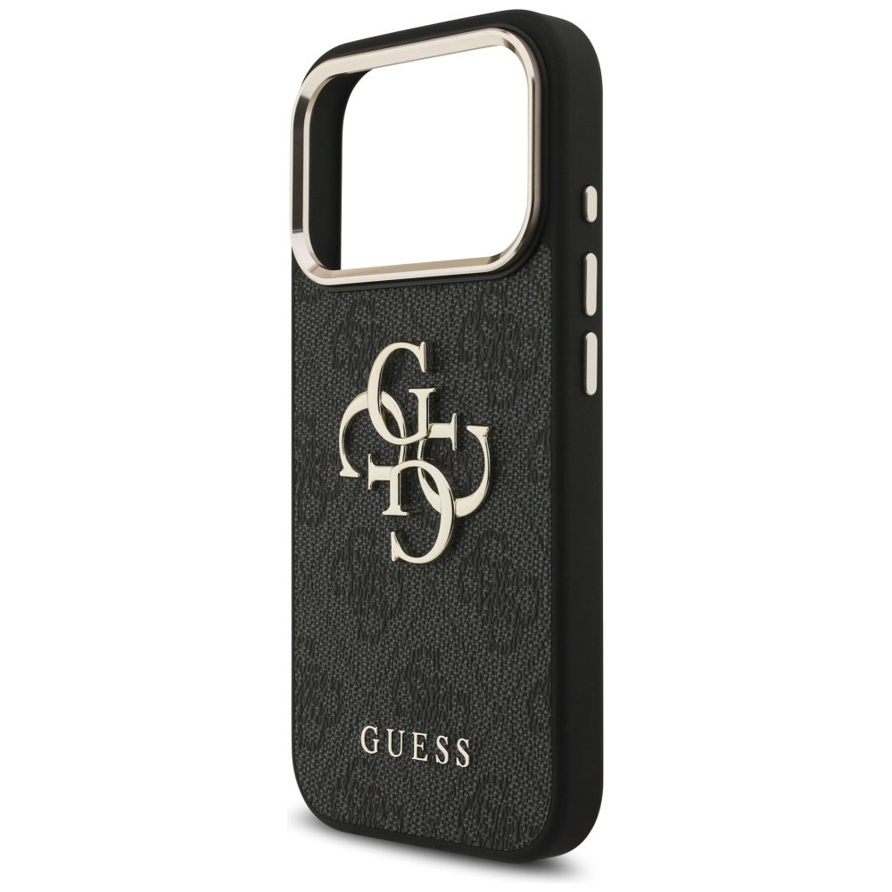 Guess 4G Big 4G Classic Logo Case for iPhone 17 Pro - Black and Goldeng