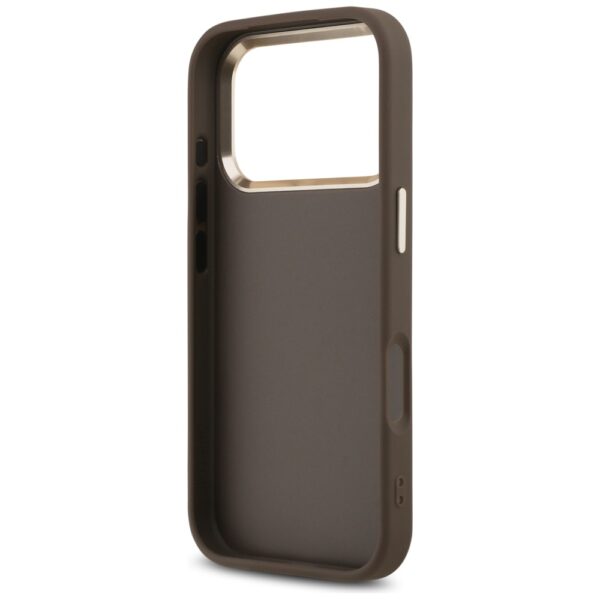 200705_7 Guess 4G Big 4G Classic Logo Case for iPhone 17 Pro Max - Brown and Goldeng