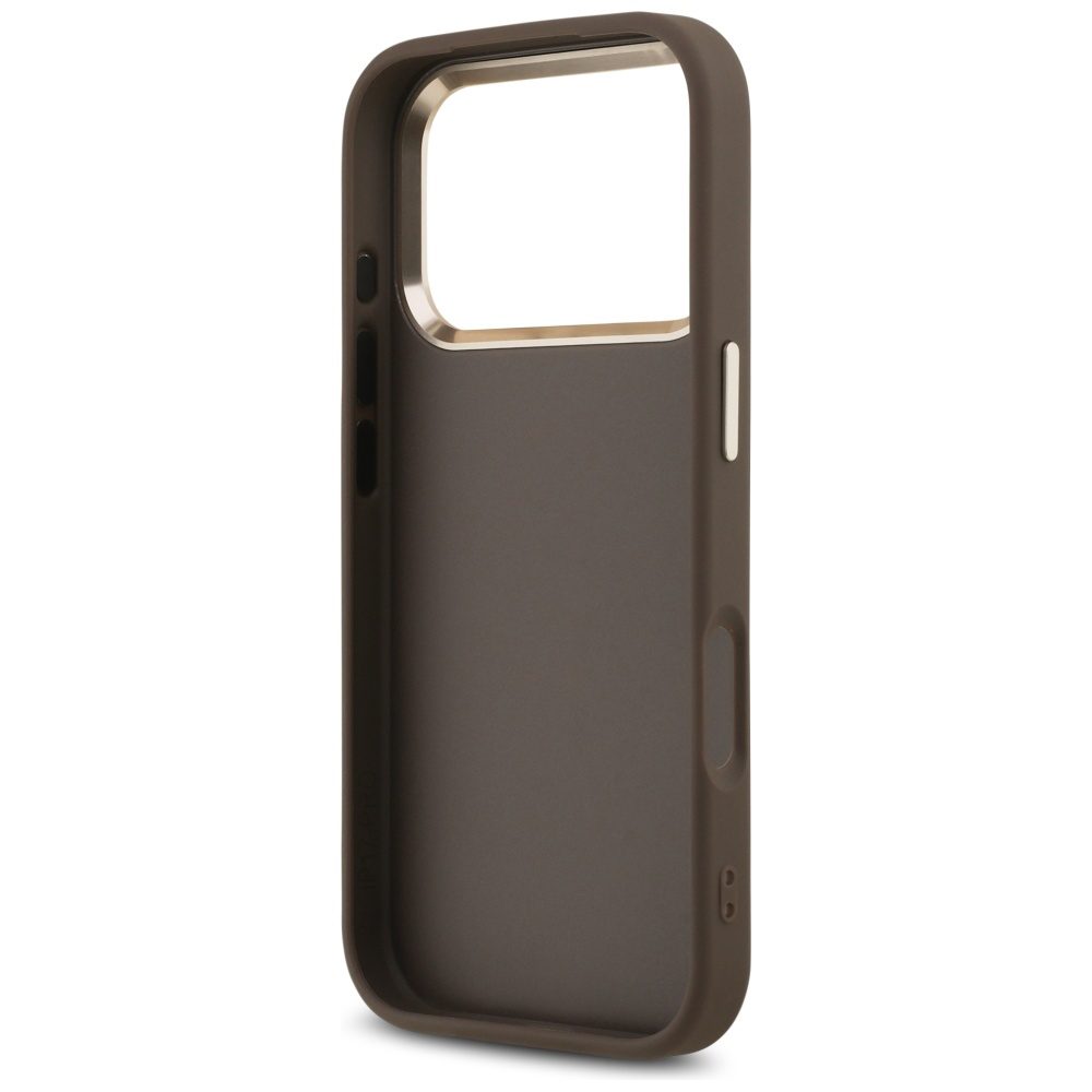 200705_7 Guess 4G Big 4G Classic Logo Case for iPhone 17 Pro Max - Brown and Goldeng
