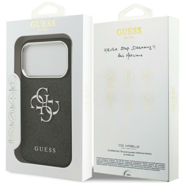Guess 4G Big 4G Classic Logo case for iPhone 17 Pro Max - blackeng