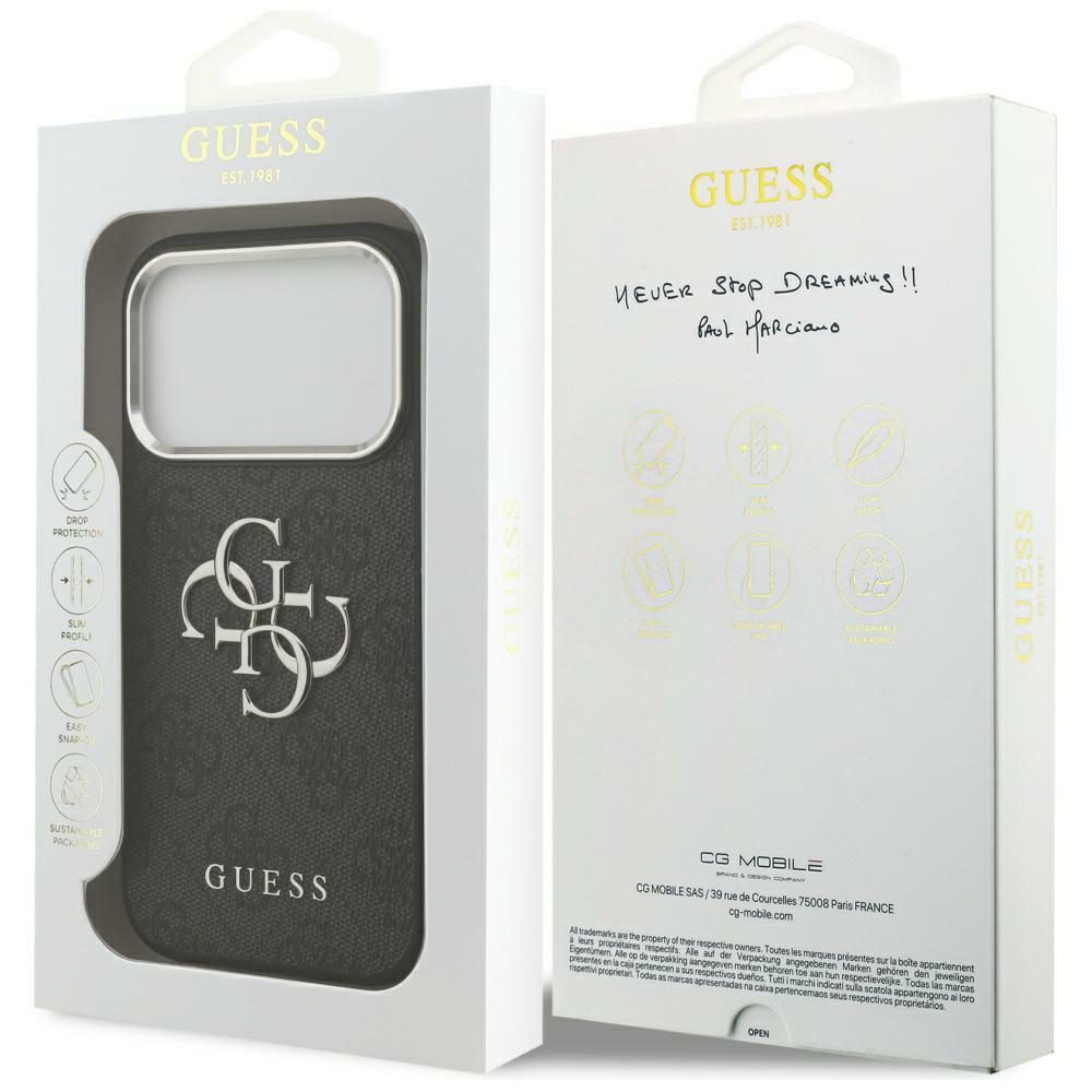 Guess 4G Big 4G Classic Logo case for iPhone 17 Pro Max - blackeng