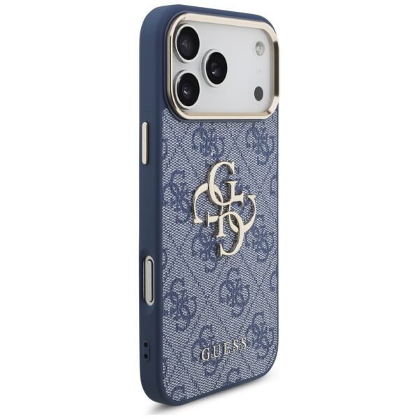 200708_4 Guess 4G Big 4G Classic Logo Case for iPhone 17 Pro Max - Blue and Goldeng