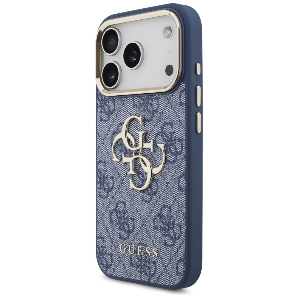 Guess 4G Big 4G Classic Logo Case for iPhone 17 Pro - Blue and Goldeng