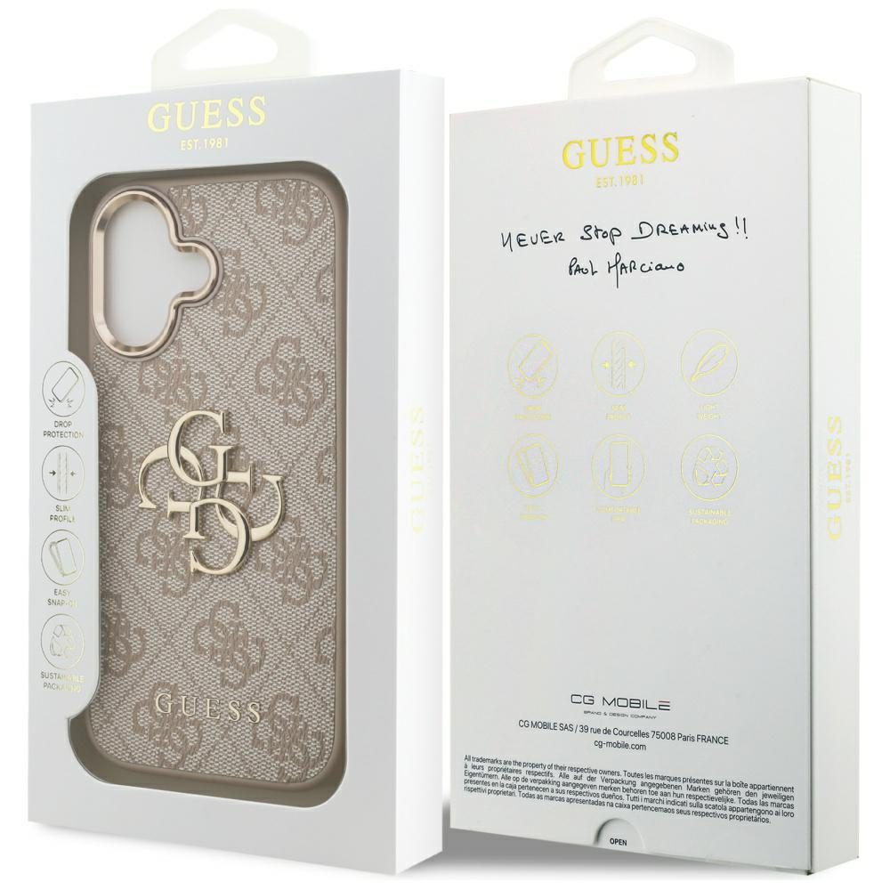 200712_8 Guess 4G Big 4G Classic Logo Case for iPhone 17 - Rose Goldeng