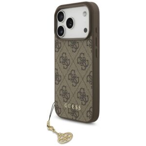 Guess 4G Charms Collection MagSafe case for iPhone 17 Pro - browneng