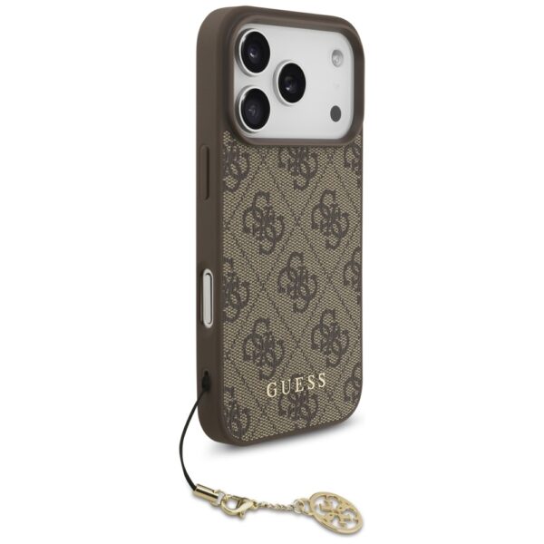 Guess 4G Charms Collection MagSafe case for iPhone 17 Pro - browneng