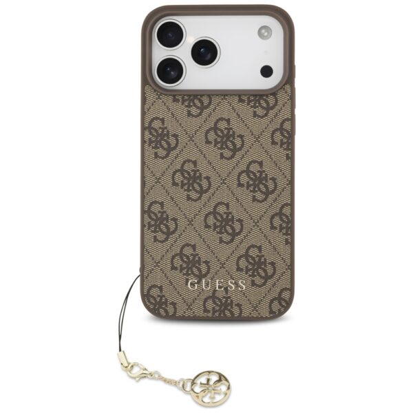 Guess 4G Charms Collection MagSafe case for iPhone 17 Pro Max - browneng