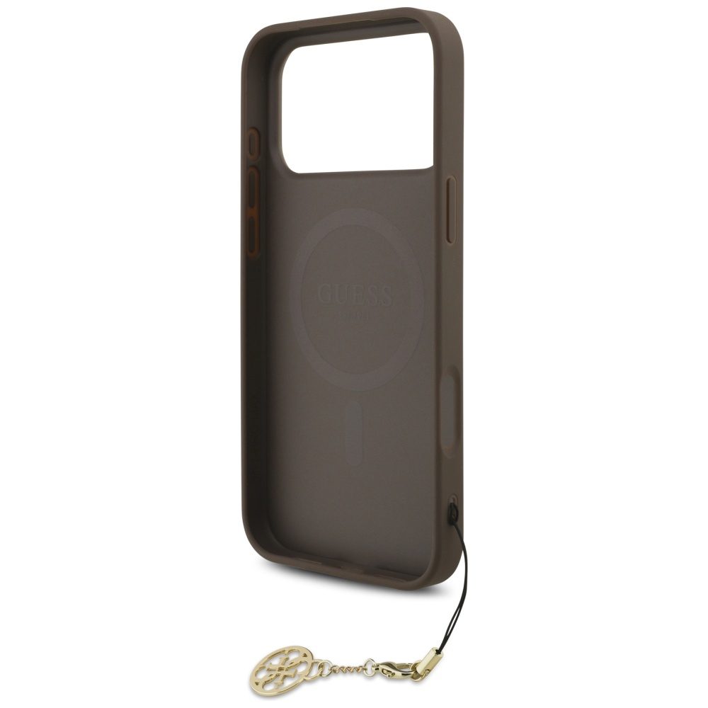 Guess 4G Charms Collection MagSafe case for iPhone 17 Pro Max - browneng