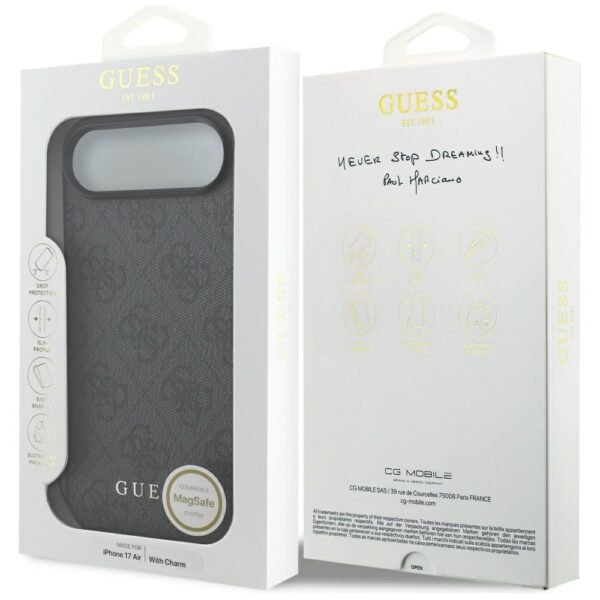 Guess 4G Charms Collection MagSafe case for iPhone Air - blackeng